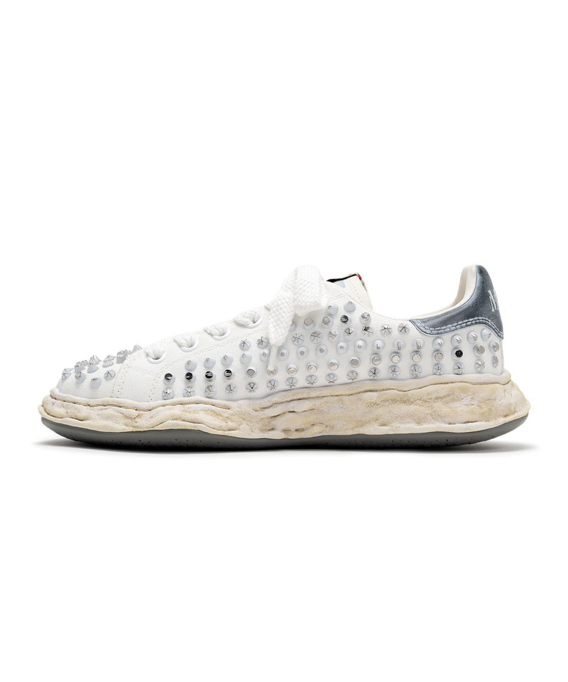 "CHARLES"OG Sole Studded Canvas Low-top Sneaker 6