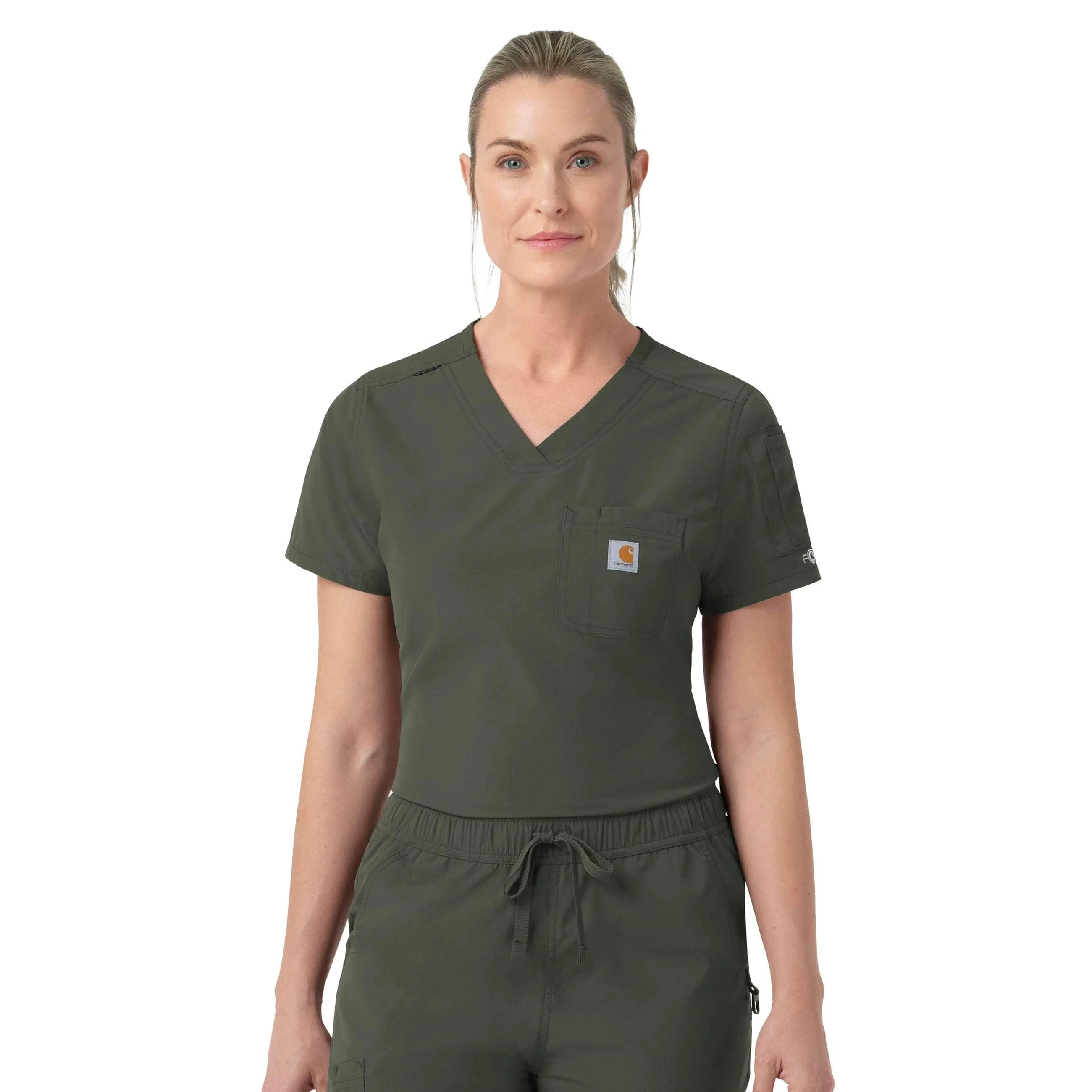 Women's Rugged Flex FLD Tuck-in Scrub Top - 1
