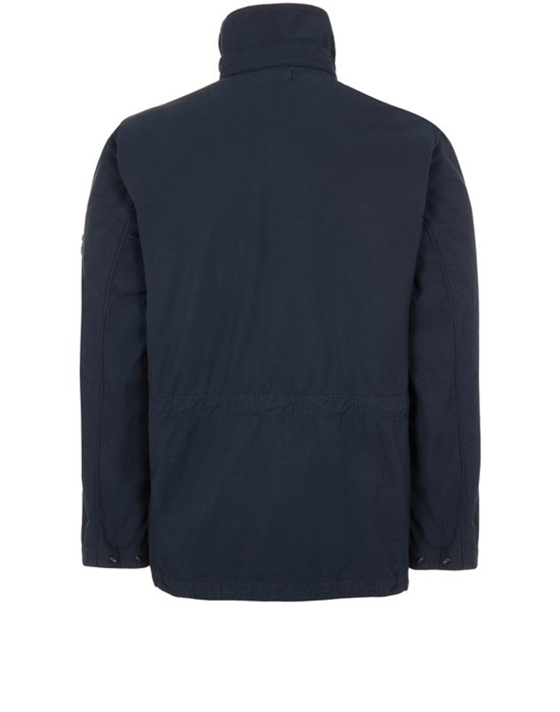 Stone Island 40933 원 GARMENT-DYED NYLON COTTON BATAVIA 푸른 outlook