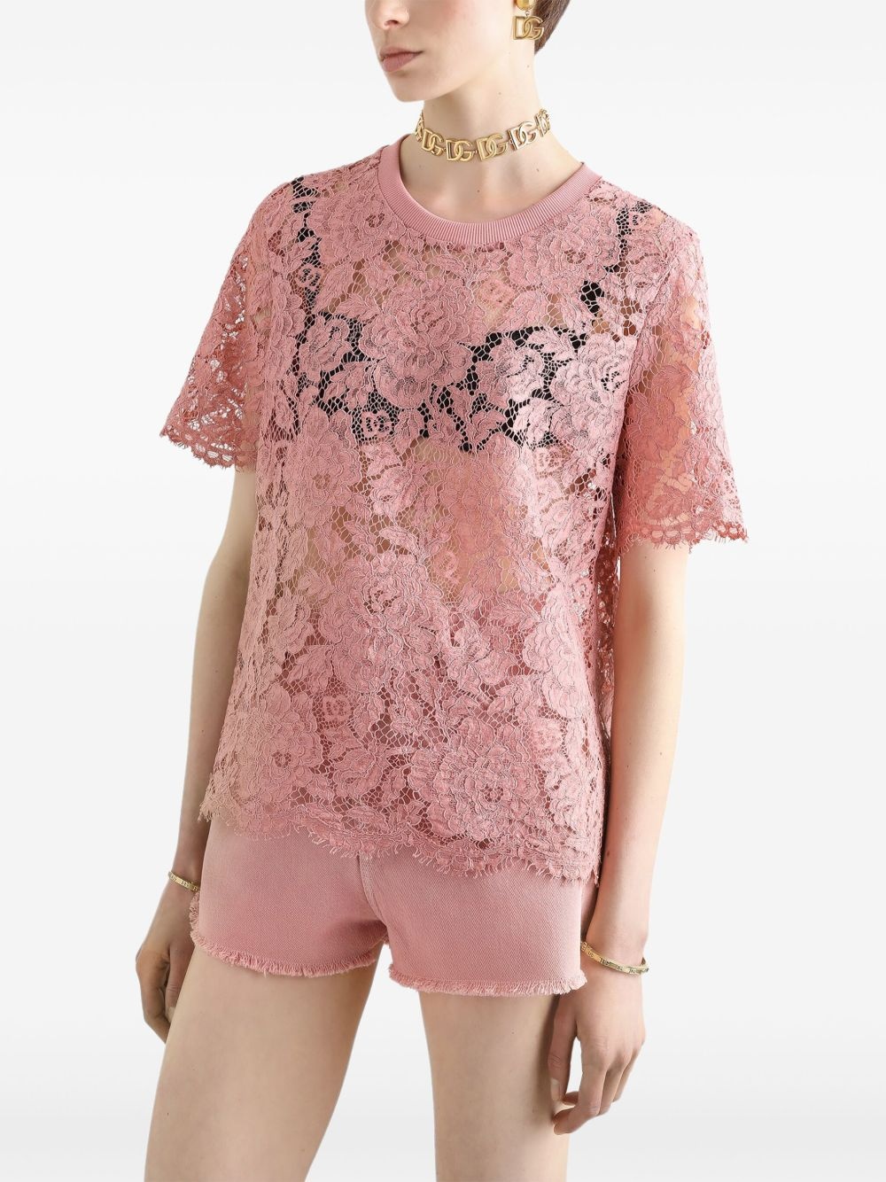 floral lace top - 4