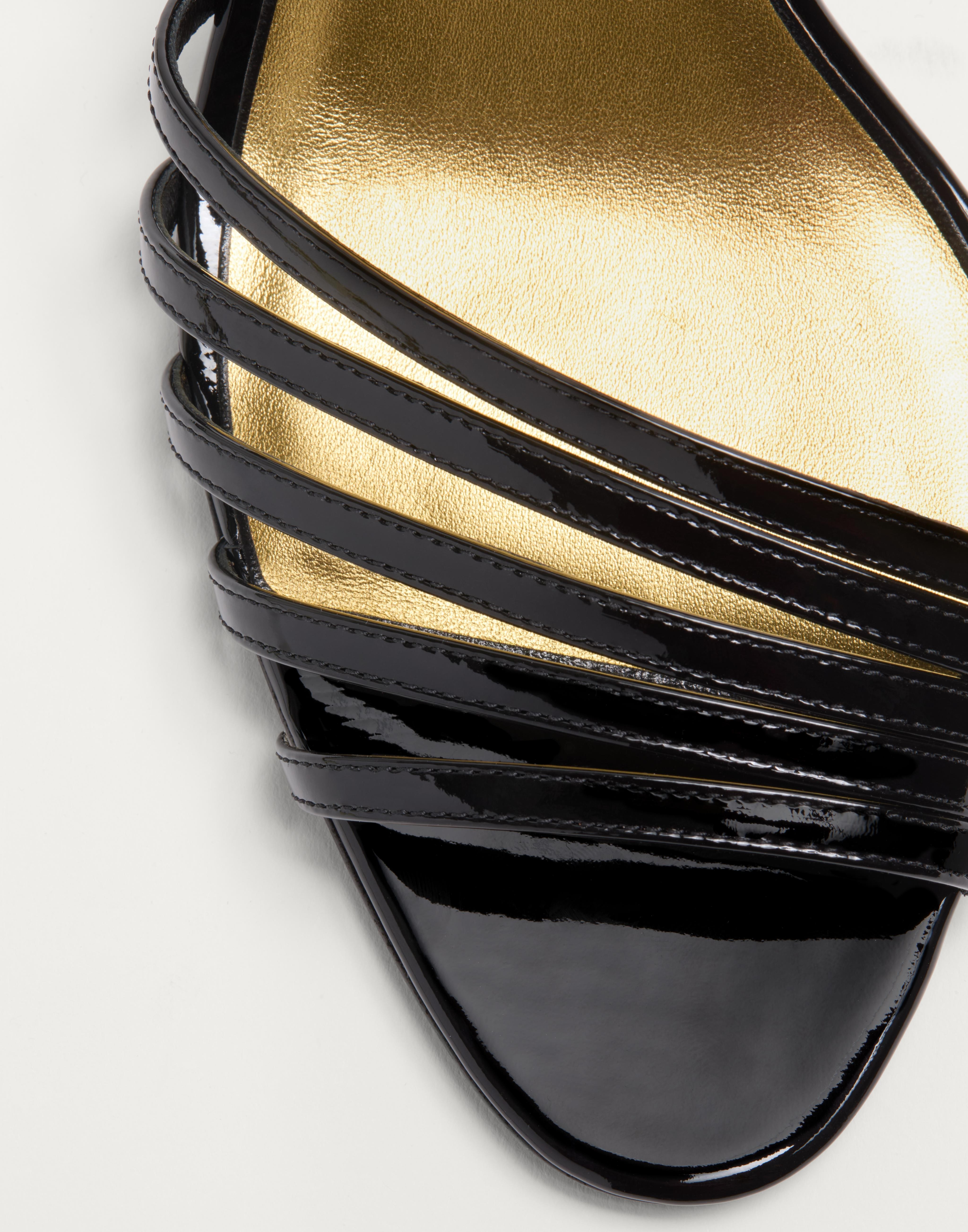 LADYCRUSH PATENT LEATHER SANDAL WITH CRYSTALS 85MM - 7