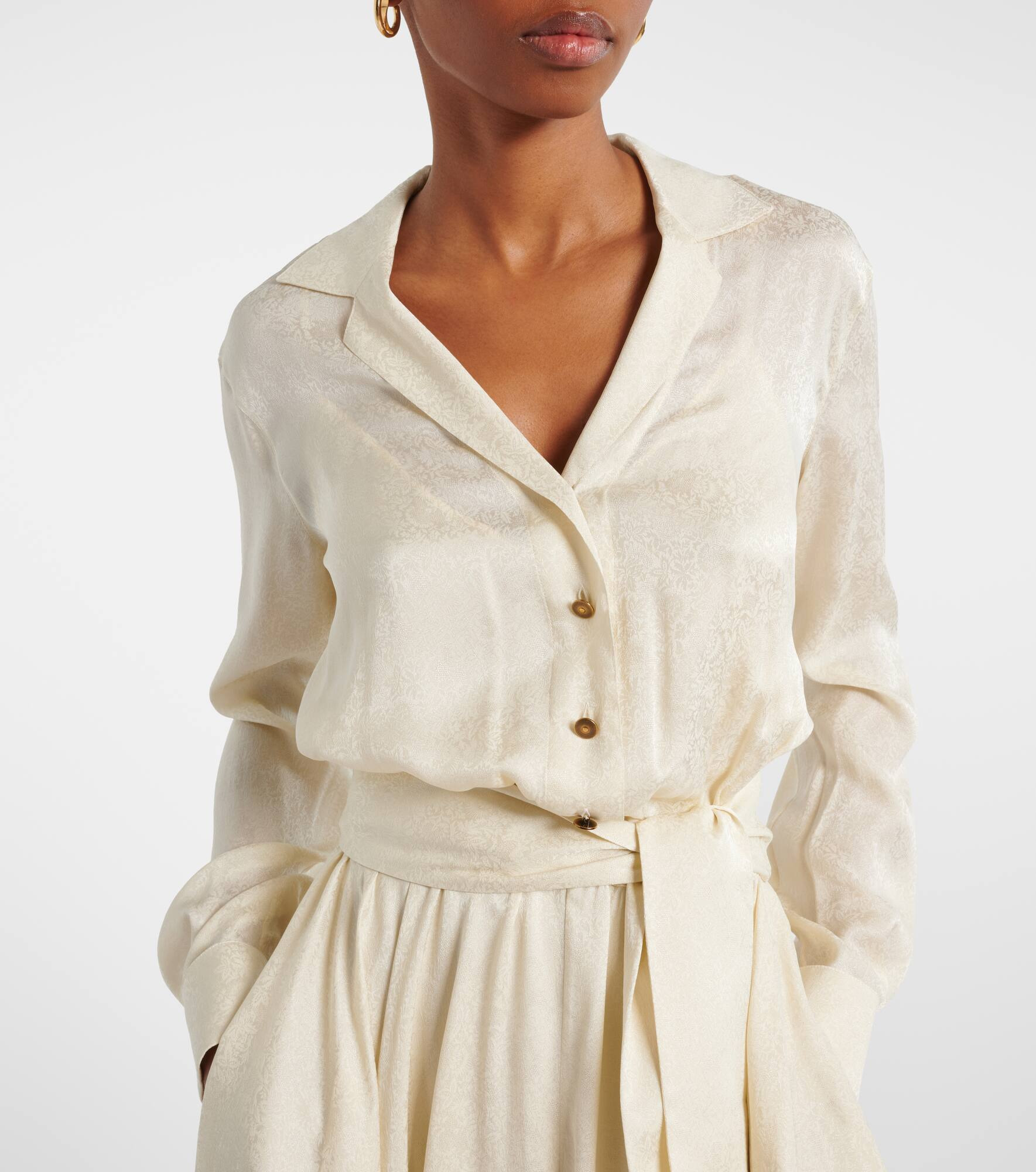 Nevis silk shirt dress - 5