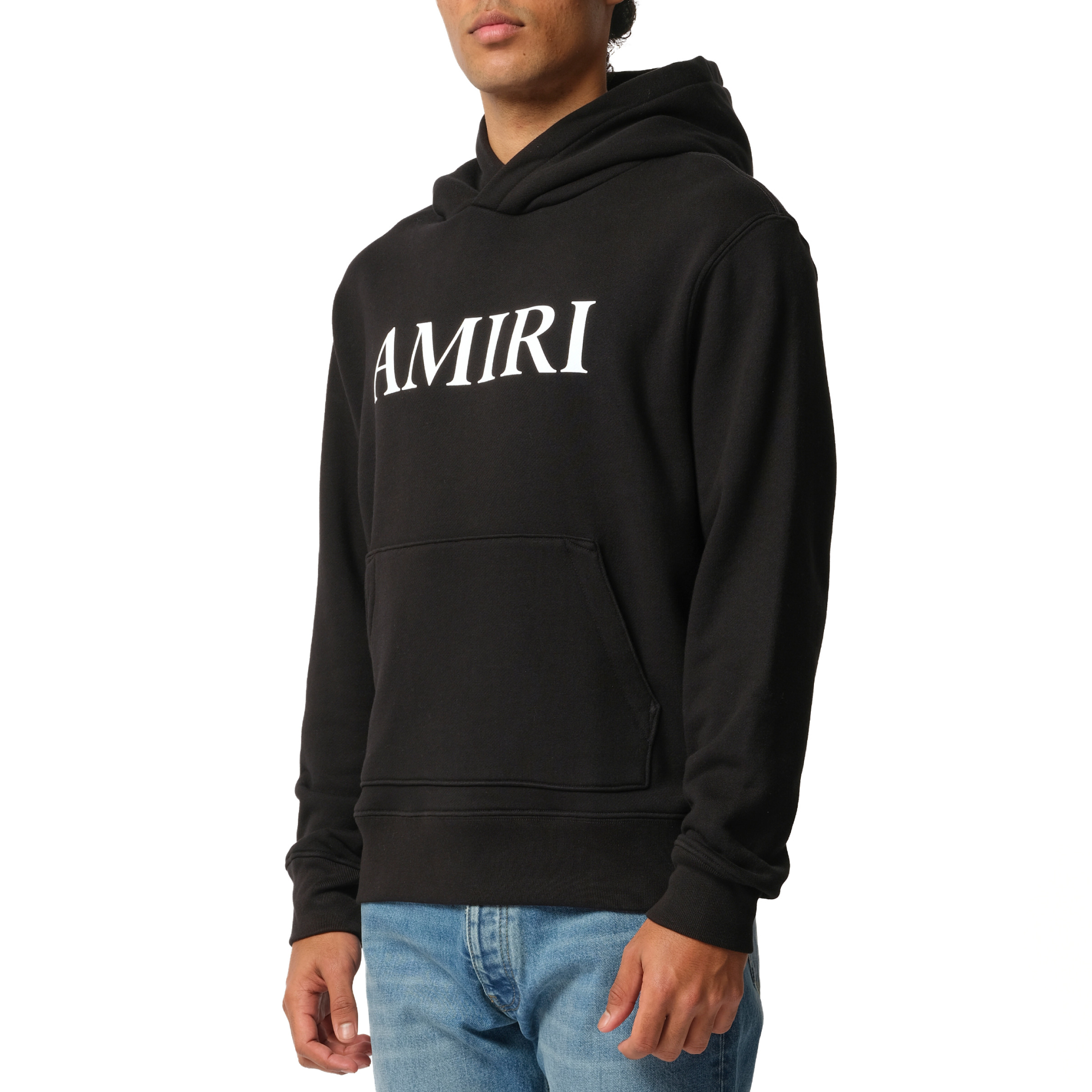 Amiri Core Logo Hoodie in Black/White - 5