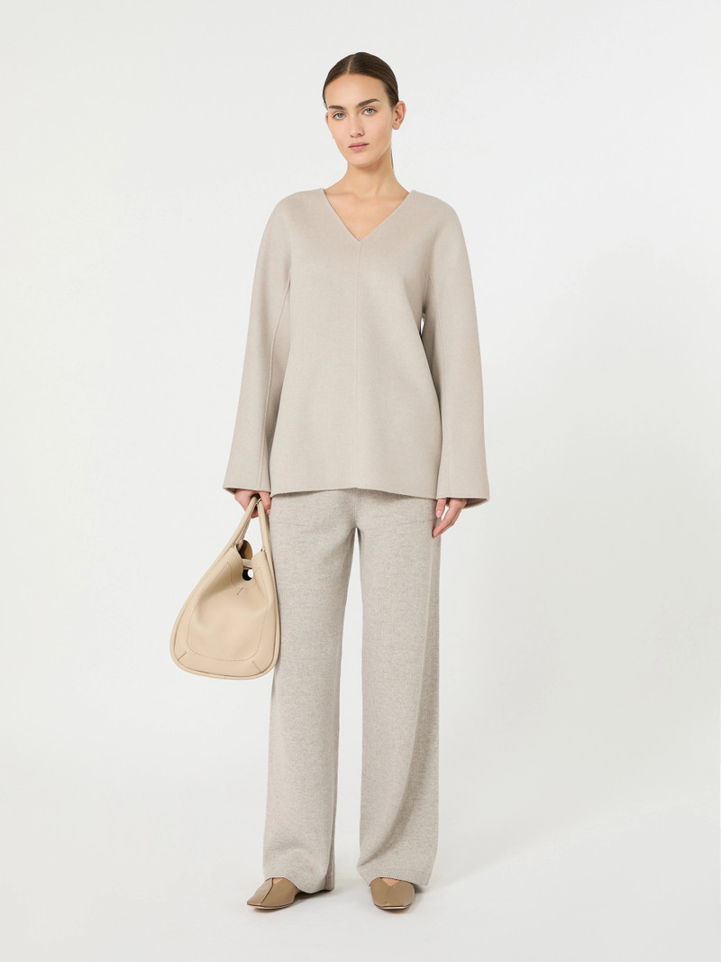 'S Max Mara Wool broadcloth blouse - BEIGE outlook