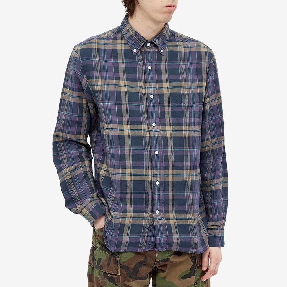 Beams Plus Button Down Check Shirt - 4