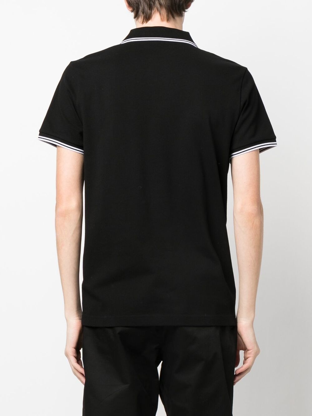 logo-patch polo shirt - 4