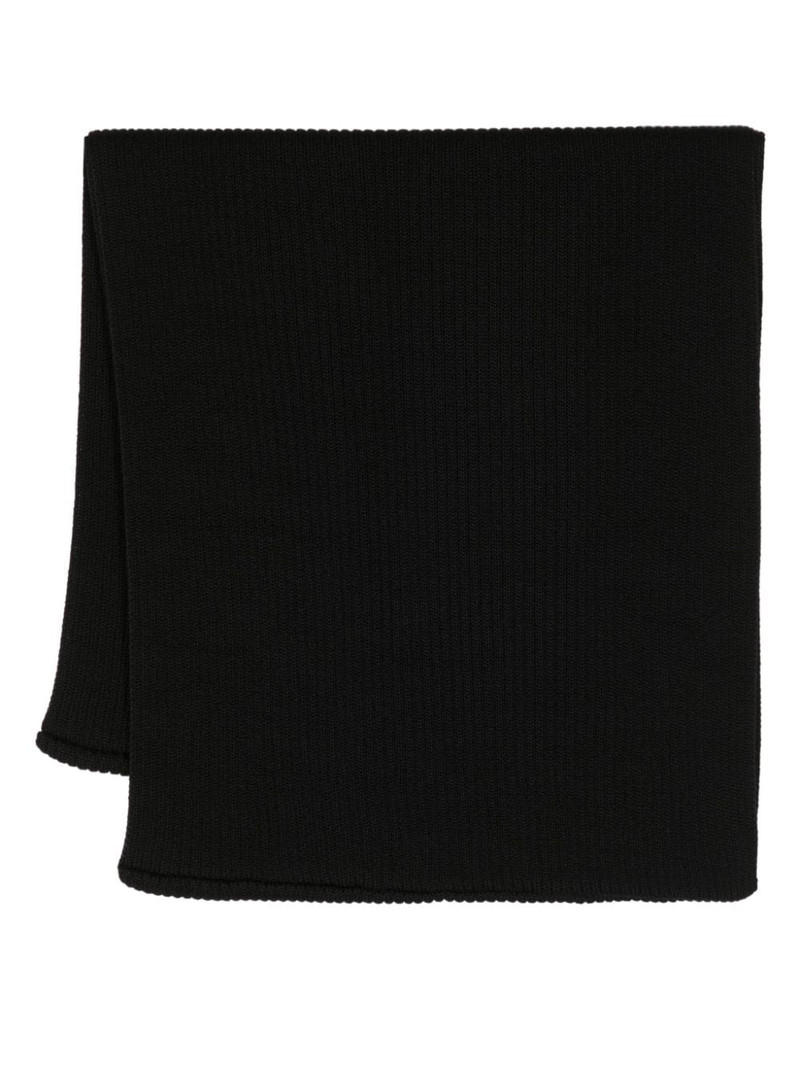 ribbed circular-design scarf 1