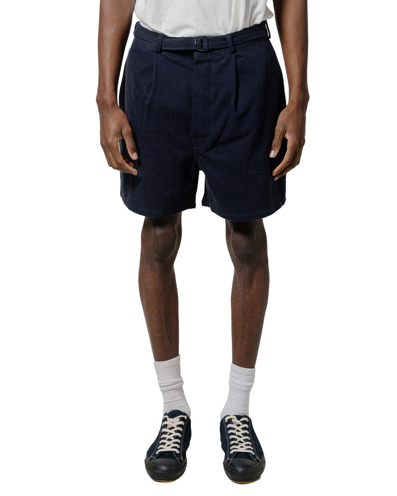 The Real McCoys MP25014 Belted Shorts / Cotton-Hemp Navy outlook