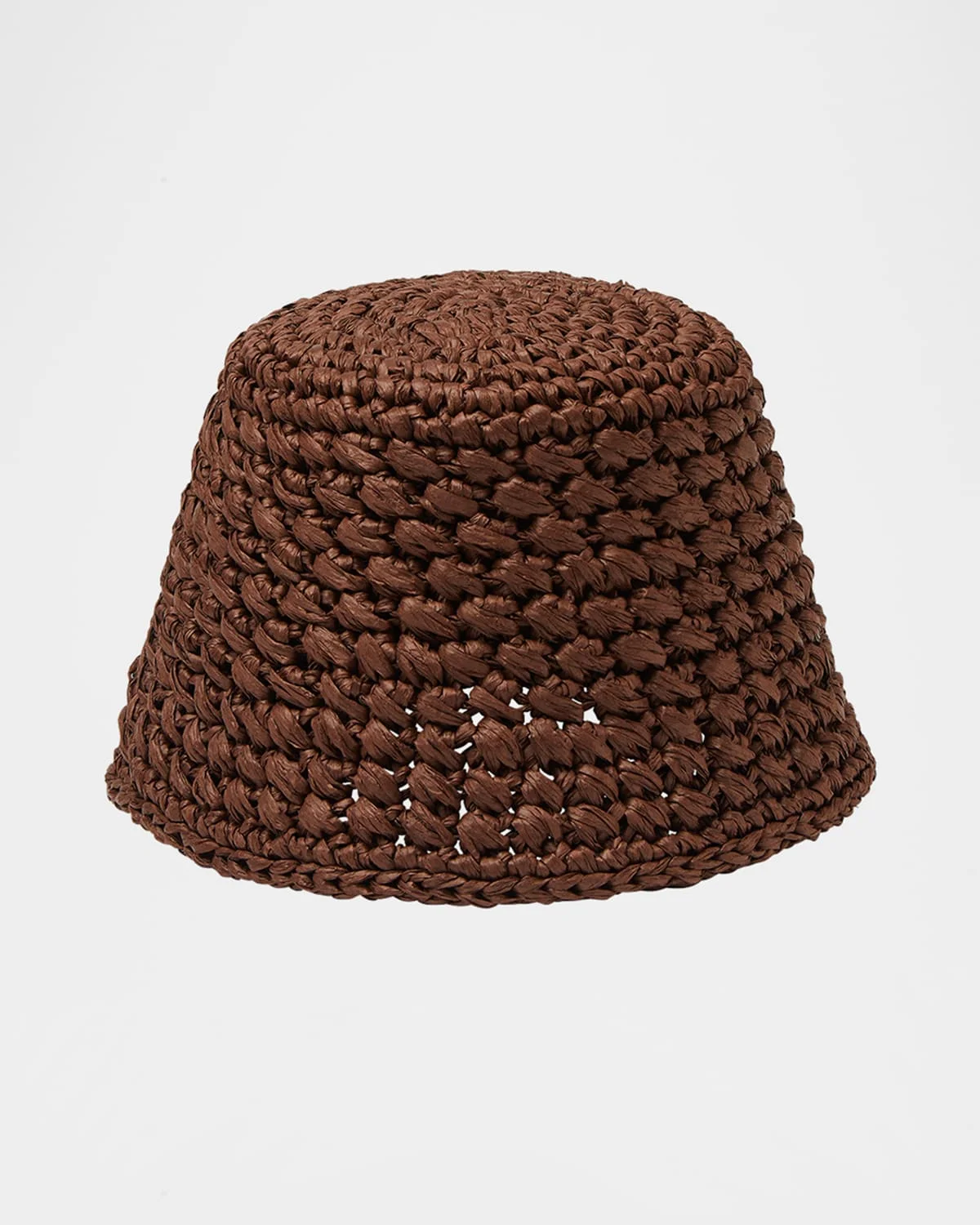 Jasmine Crochet Raffia Bucket Hat - 1