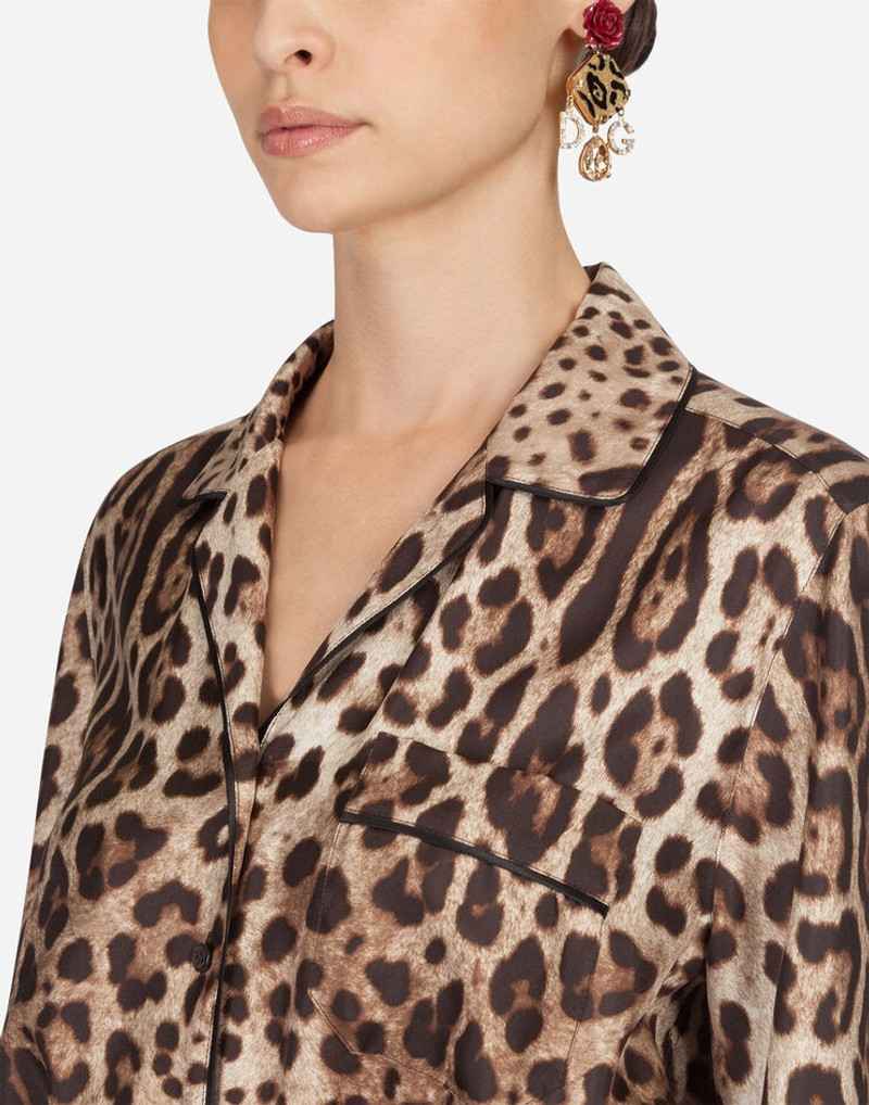 Pajama jumpsuit in silk twill 6