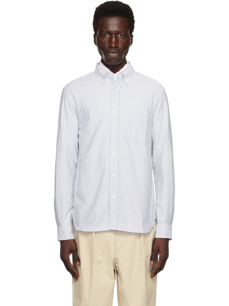Blue BD Oxford Candy Stripe Shirt - 1
