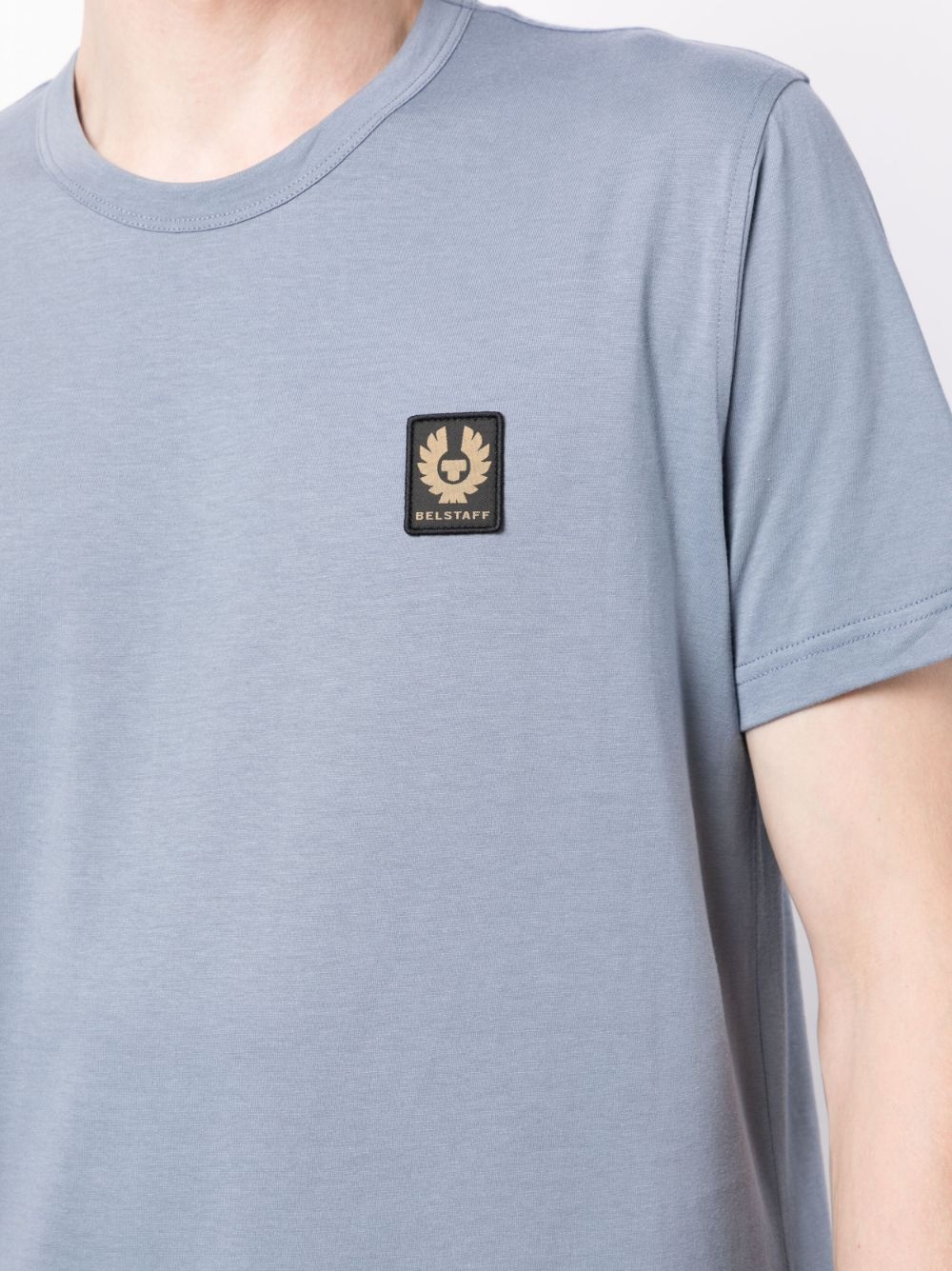 logo-patch cotton T-shirt - 5