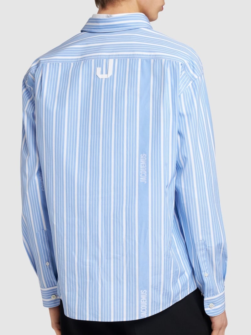 La Chemise Simon logo striped shirt - 3