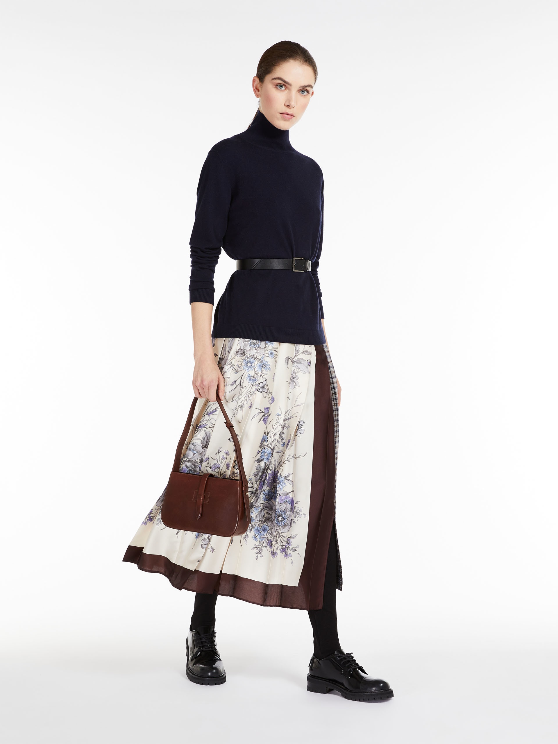 WALK Wool and cotton basketweave skirt - 2