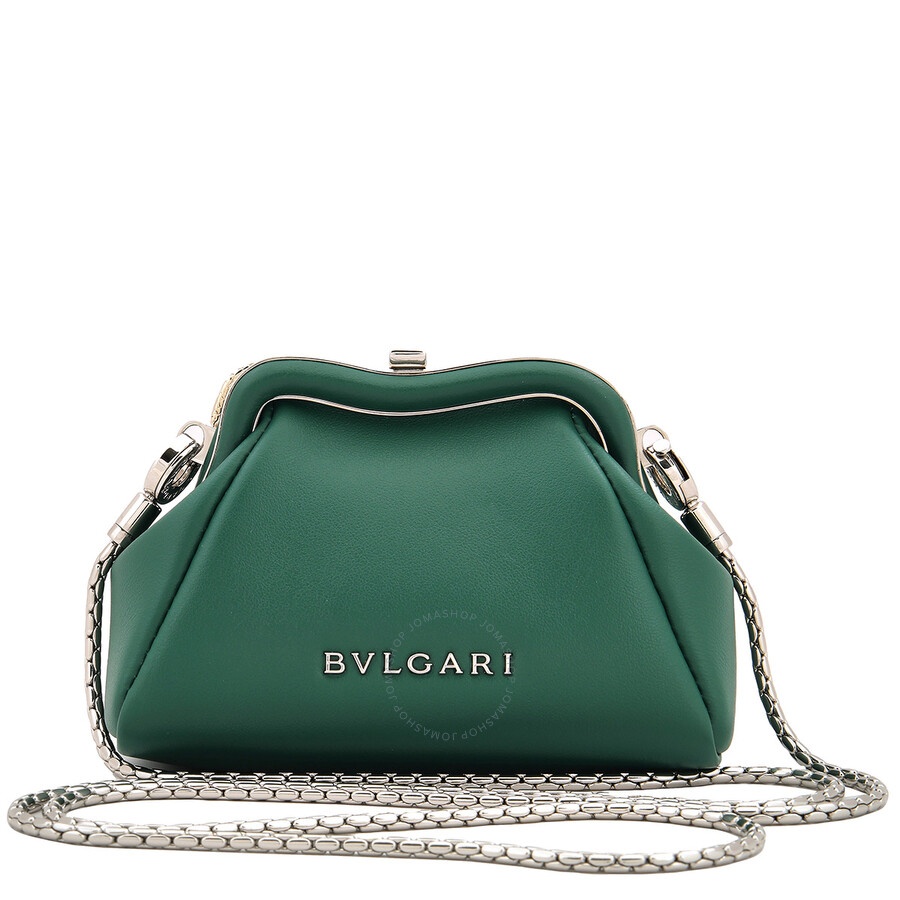 Bvlgari Serpentine Calf Leather Micro Pouch - Green - 3