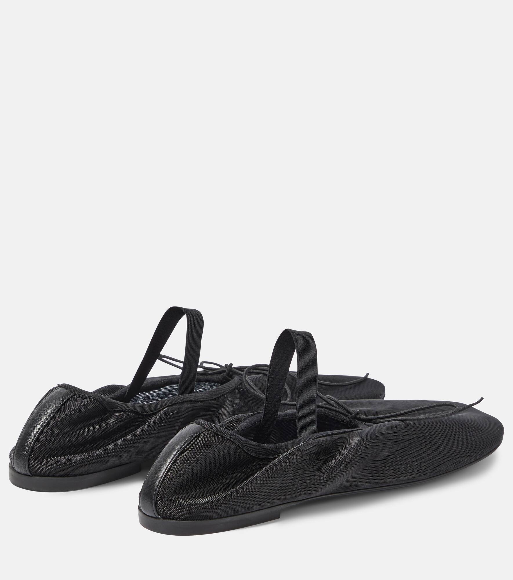 Glove mesh ballet flats - 3