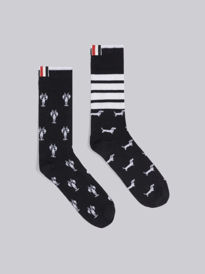 Hector-motif mid-calf socks 1