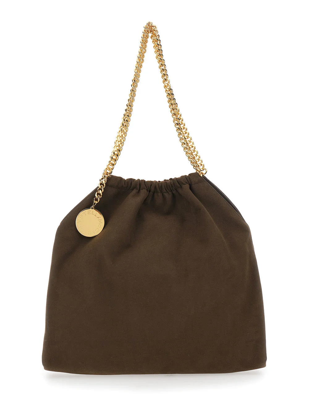 Stella Mccartney Women Falabella Shoulder Bag With Chain Strap And Drawstring Closure In Brown Ecole - 1