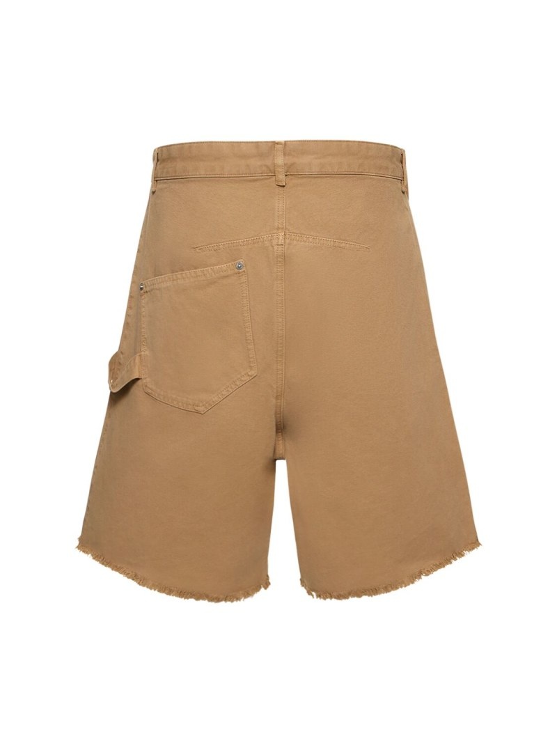 Twisted cotton workwear shorts - 3