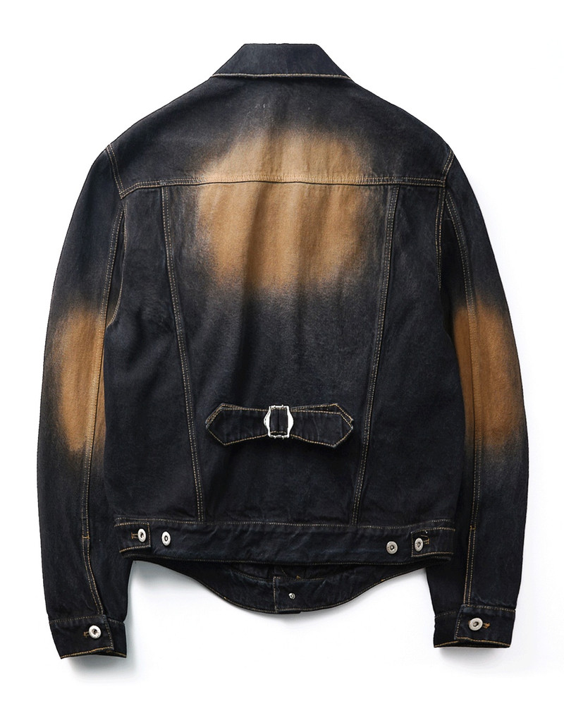 JUNTAE KIM Gathered Denim Jacket outlook