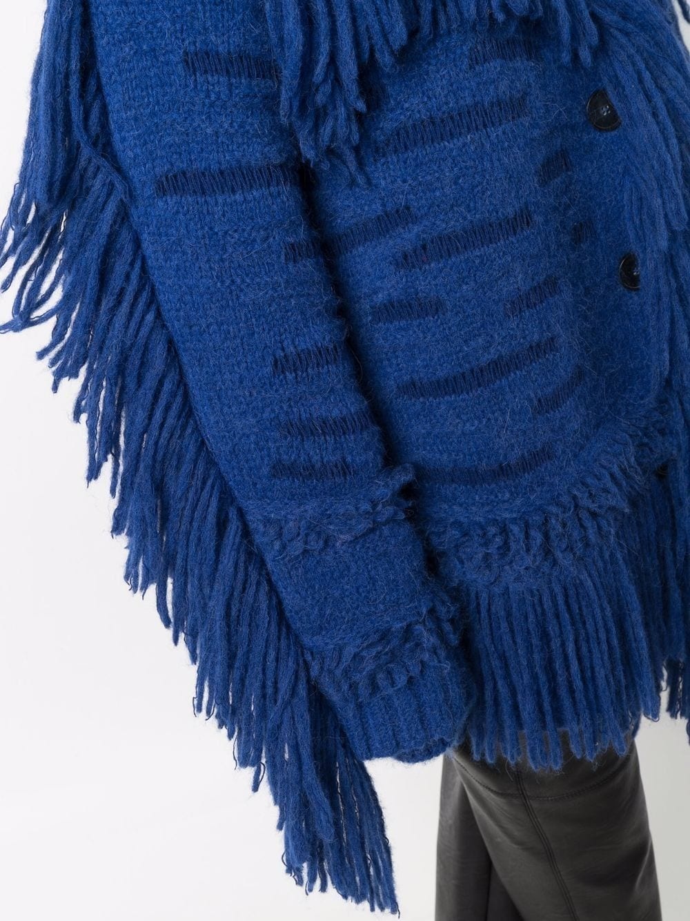 oversized fringed jumper - 5