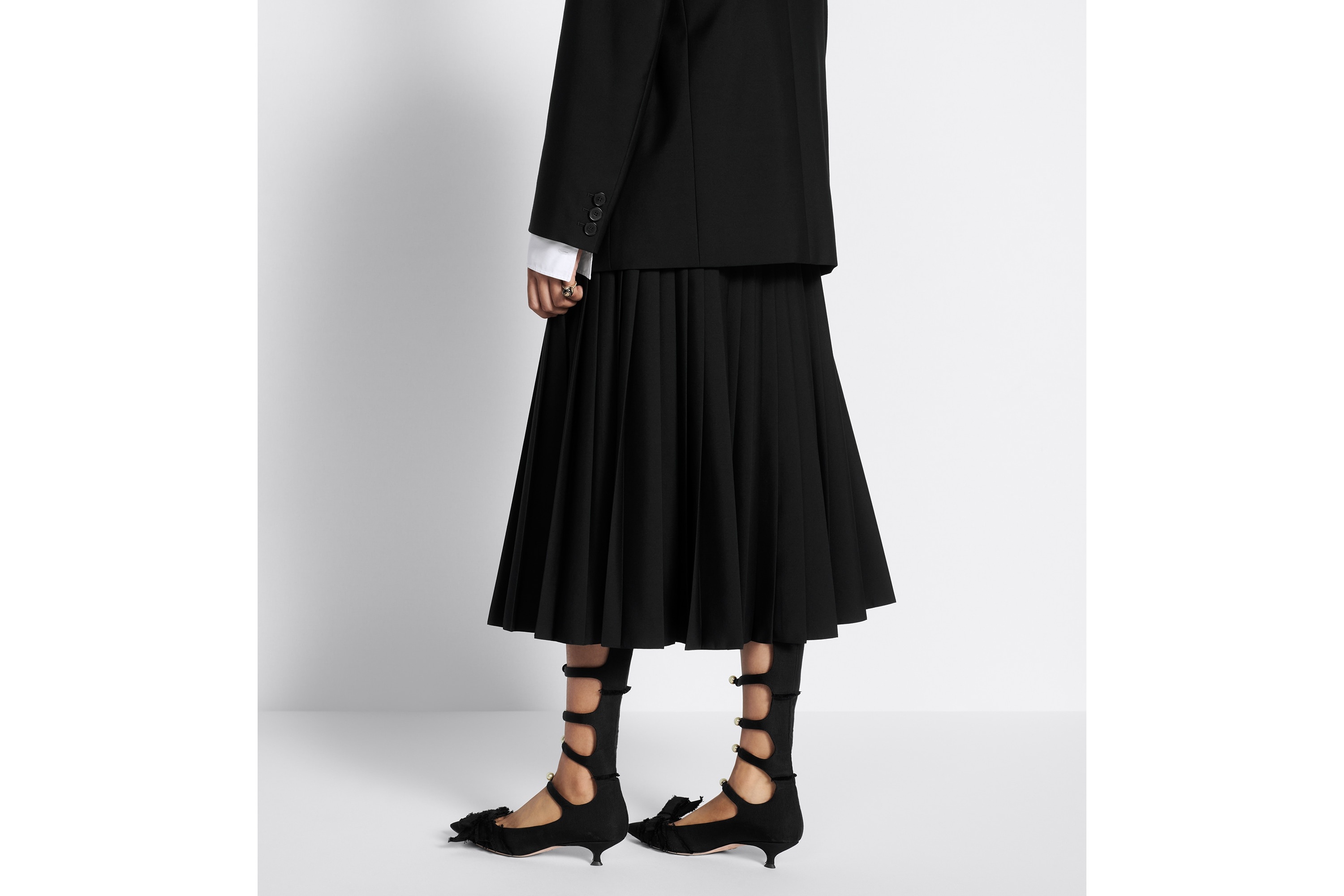 Flared Mid-Length Skirt - 6