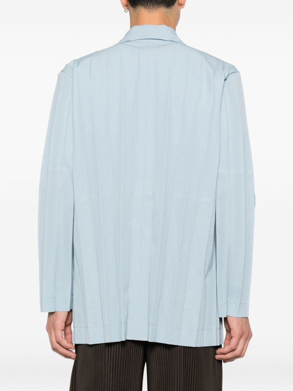 pleated blazer - 4