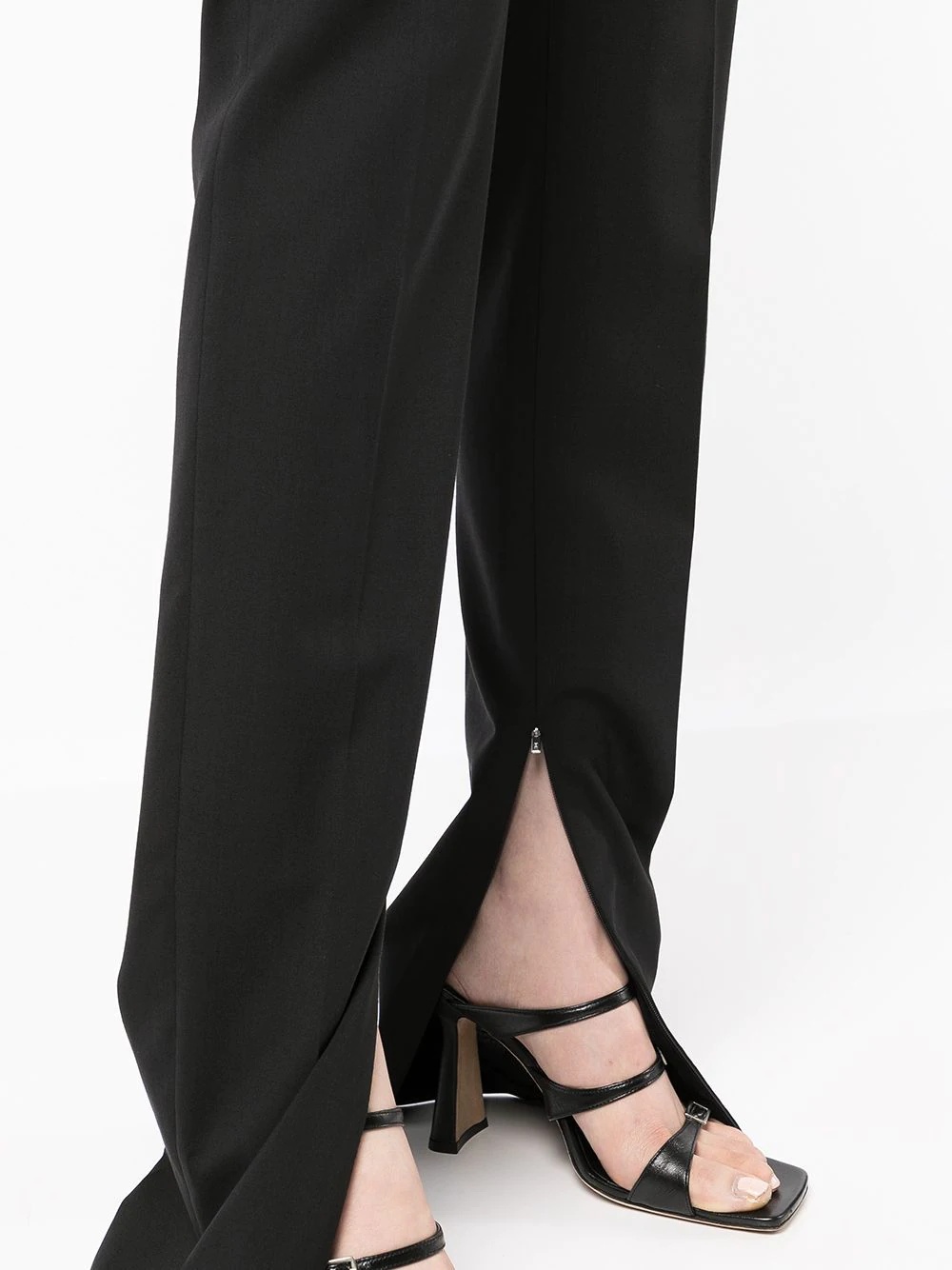 slim-fit reveal-leg trousers - 5