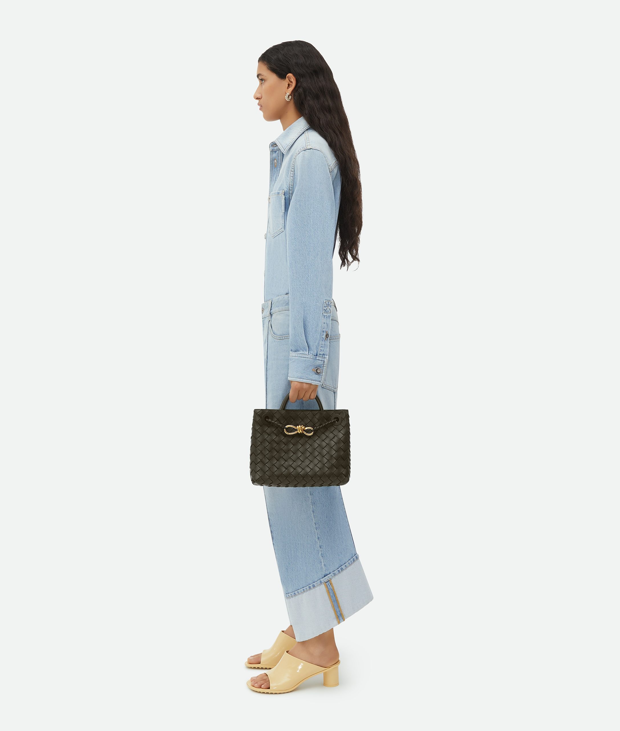 Bottega Veneta – Andiamo Small Kaki - 5