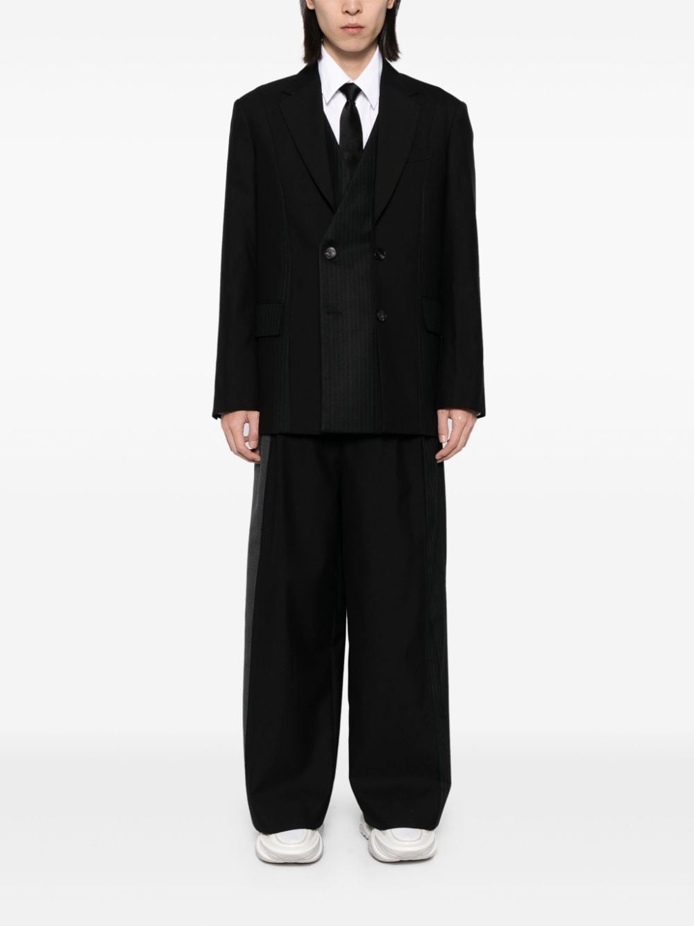 pleated tailored blazer - 2