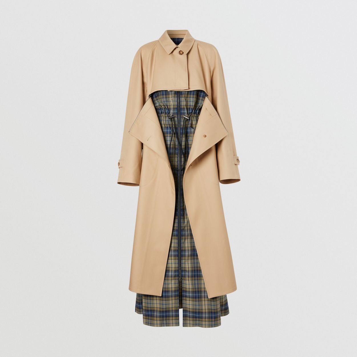 Cotton Gabardine Reconstructed Car Coat - 1