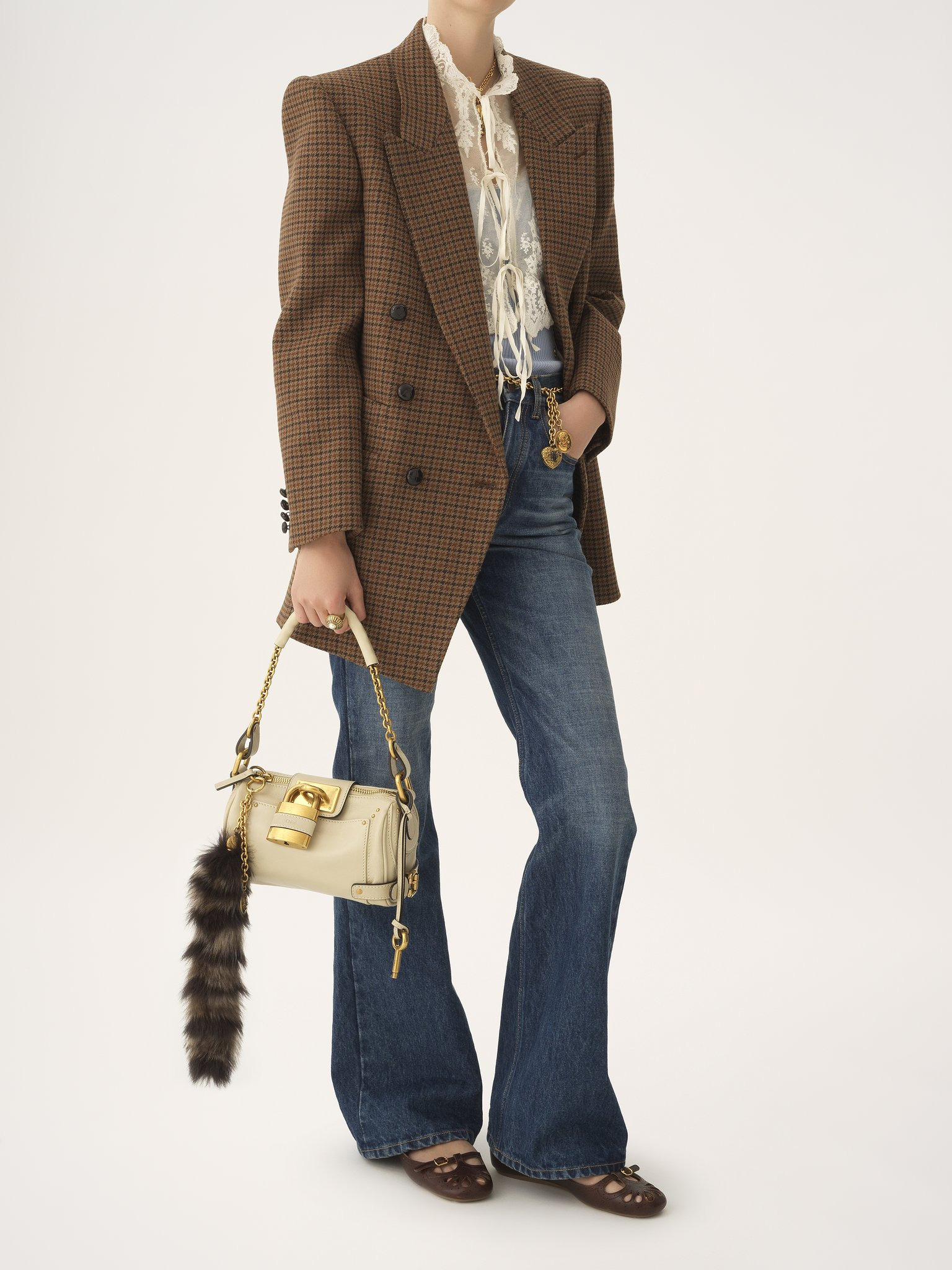 SMALL PADDINGTON CHAIN BAG IN GRAINED LEATHER - 7