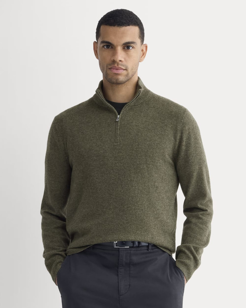 EVERLANE CASHMERE QUARTER ZIP SWEATER outlook