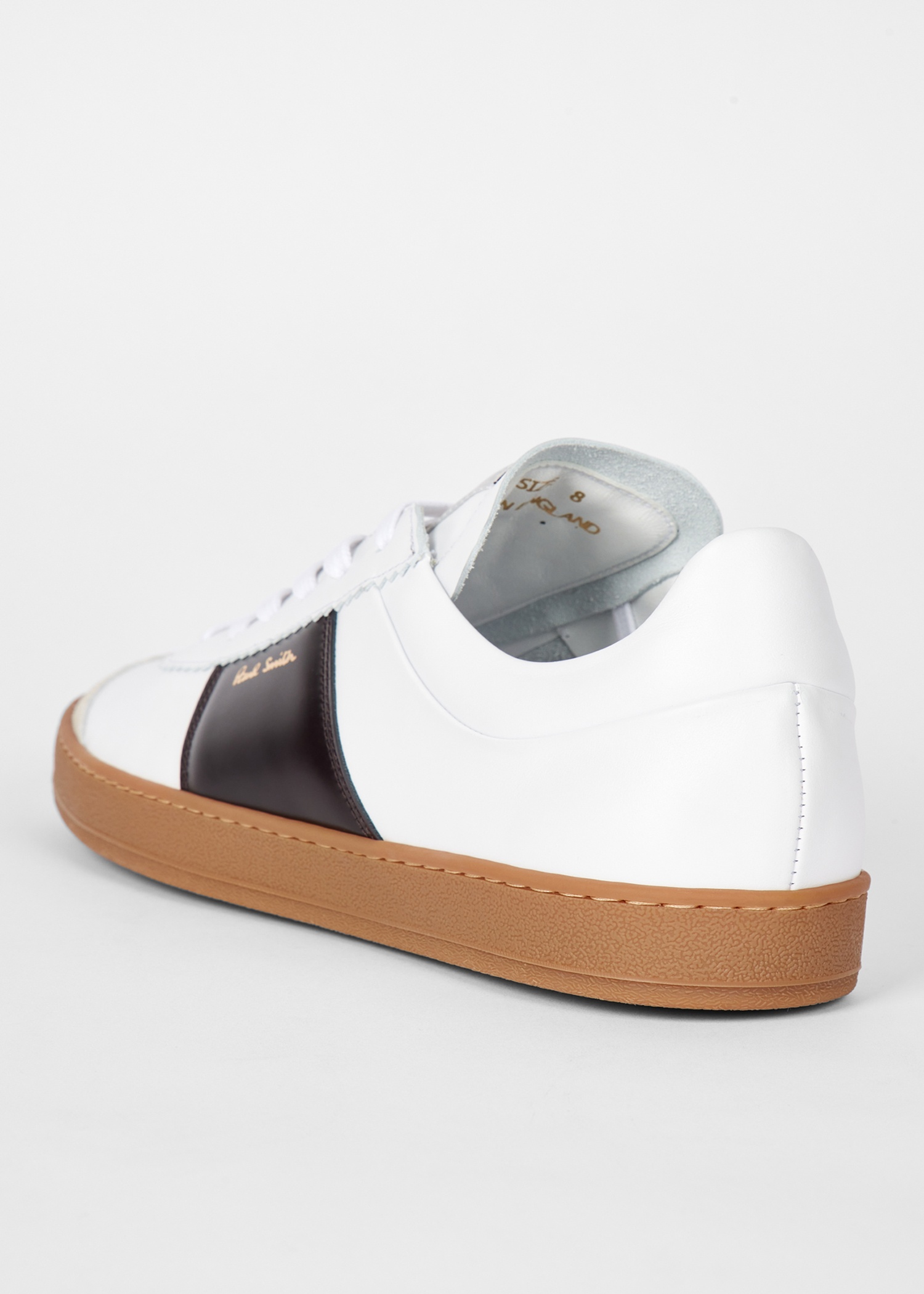 White Leather 'Foley' Trainers - 5