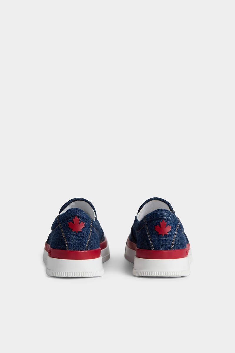 NEW JERSEY DENIM SLIP ON SNEAKERS - 3