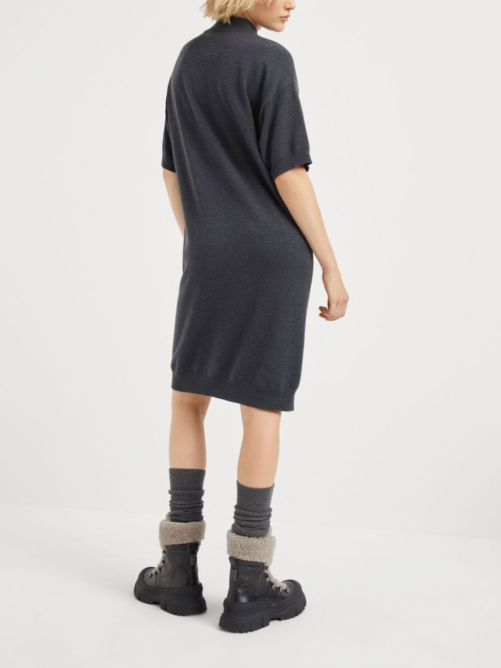 sequin-embellished midi dress - 4