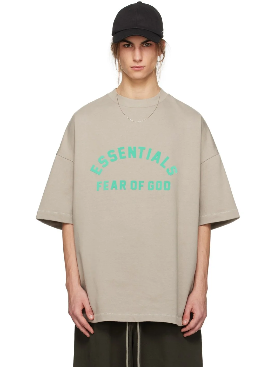 Gray Crewneck T-Shirt - 1