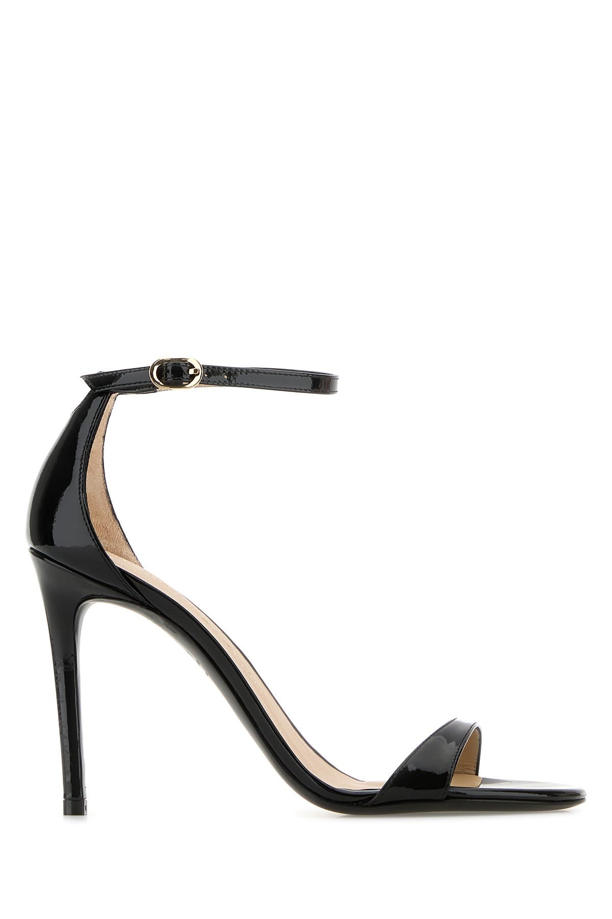 サンダル・ミュール Stuart Weitzman Black leather Nudist sandals (SJ995 BLK) Stuart Weitzman Black leather Nudist sandals | wananluxury