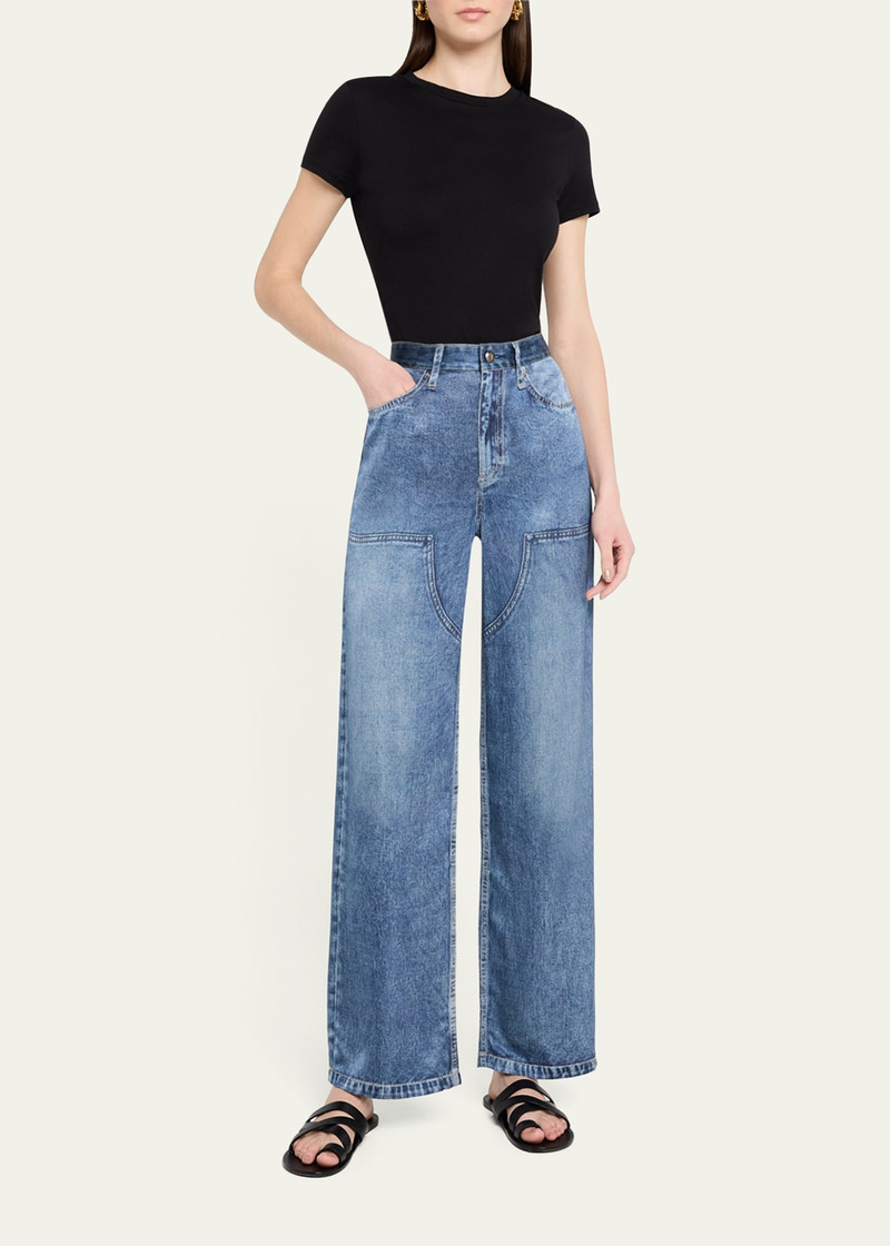 rag & bone Miramar Satin Logan Carpenter Jeans outlook