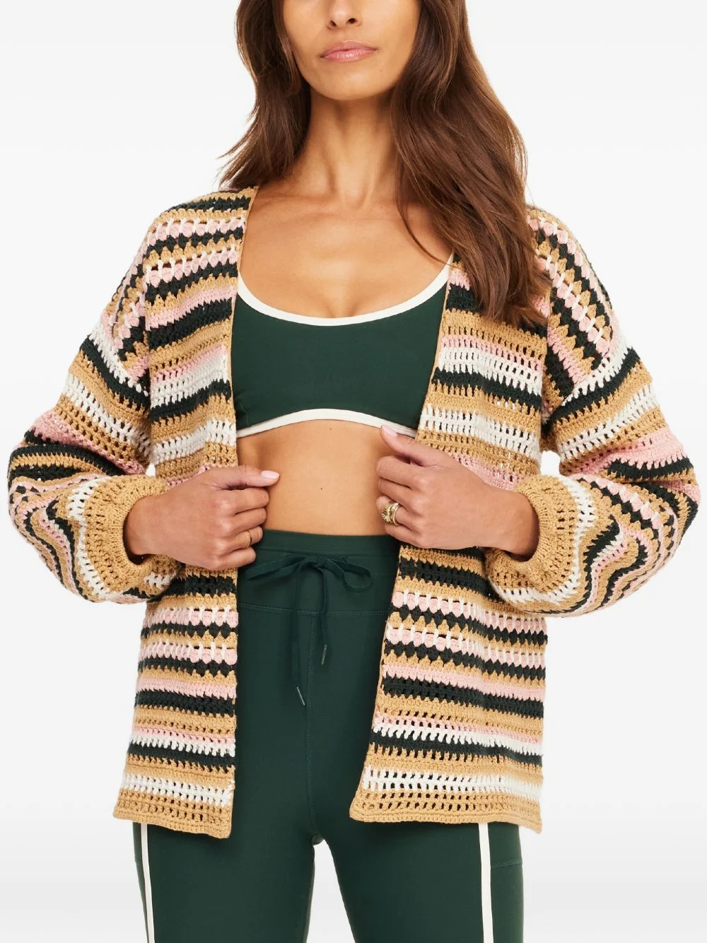 Bohemia Mari striped crochet cardigan - 1