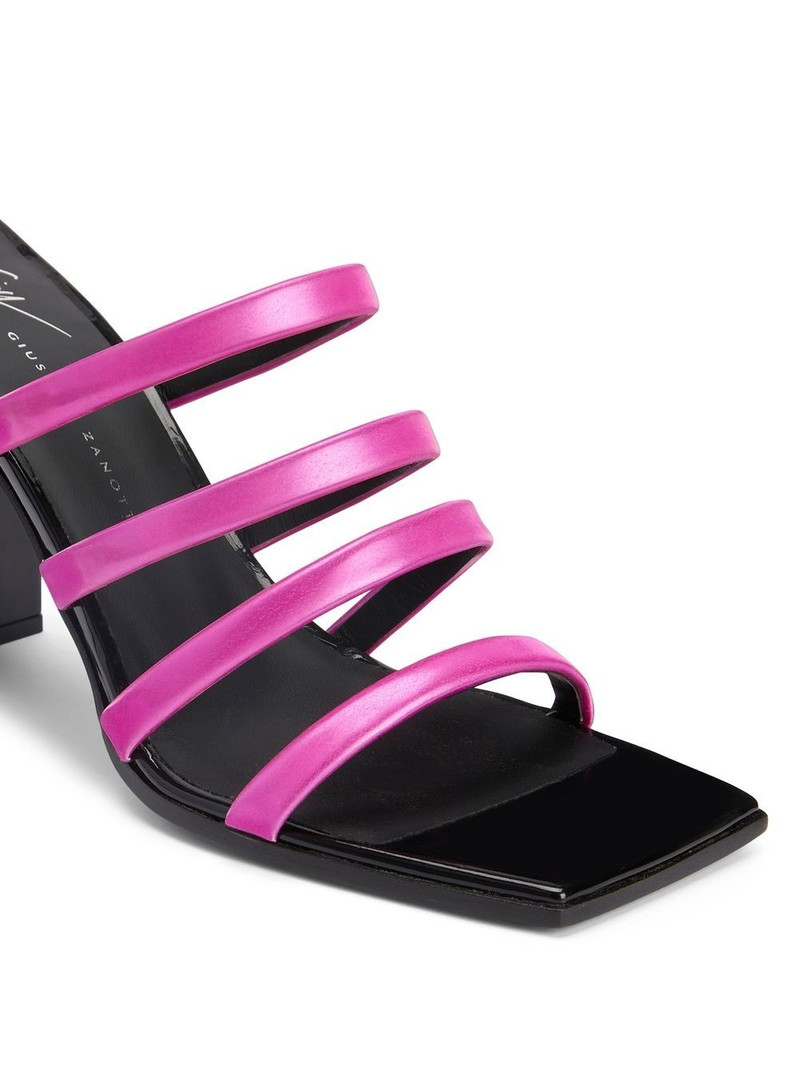 Shangay square-toe 85mm mules 4