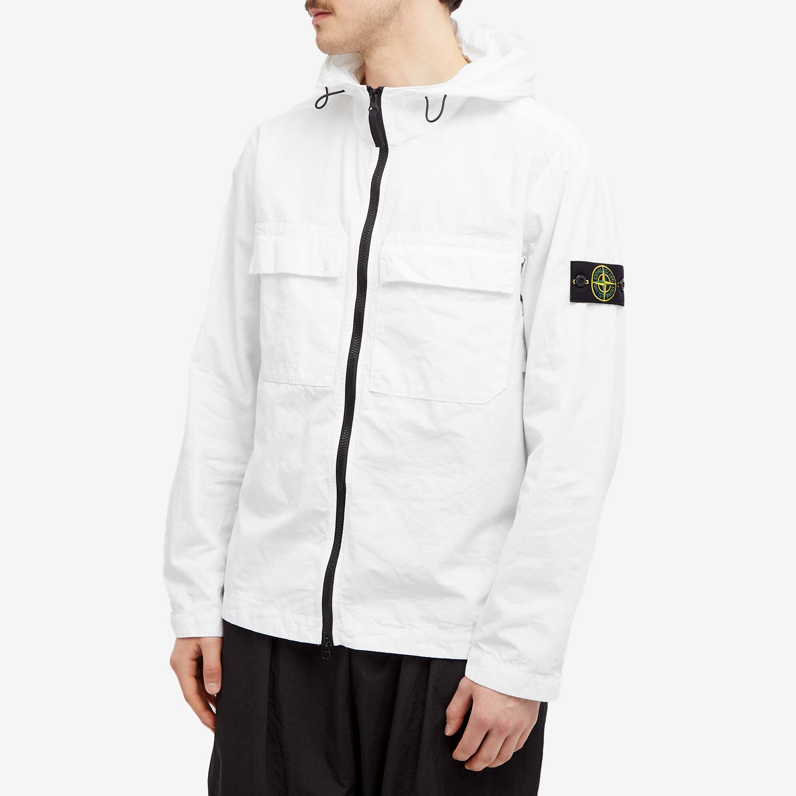 Stone Island Brushed Cotton Canvas Hooded Overshirt - 2