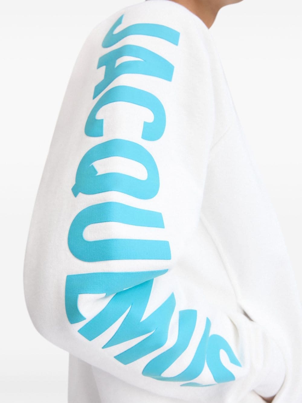 logo-print cotton sweatshirt - 4