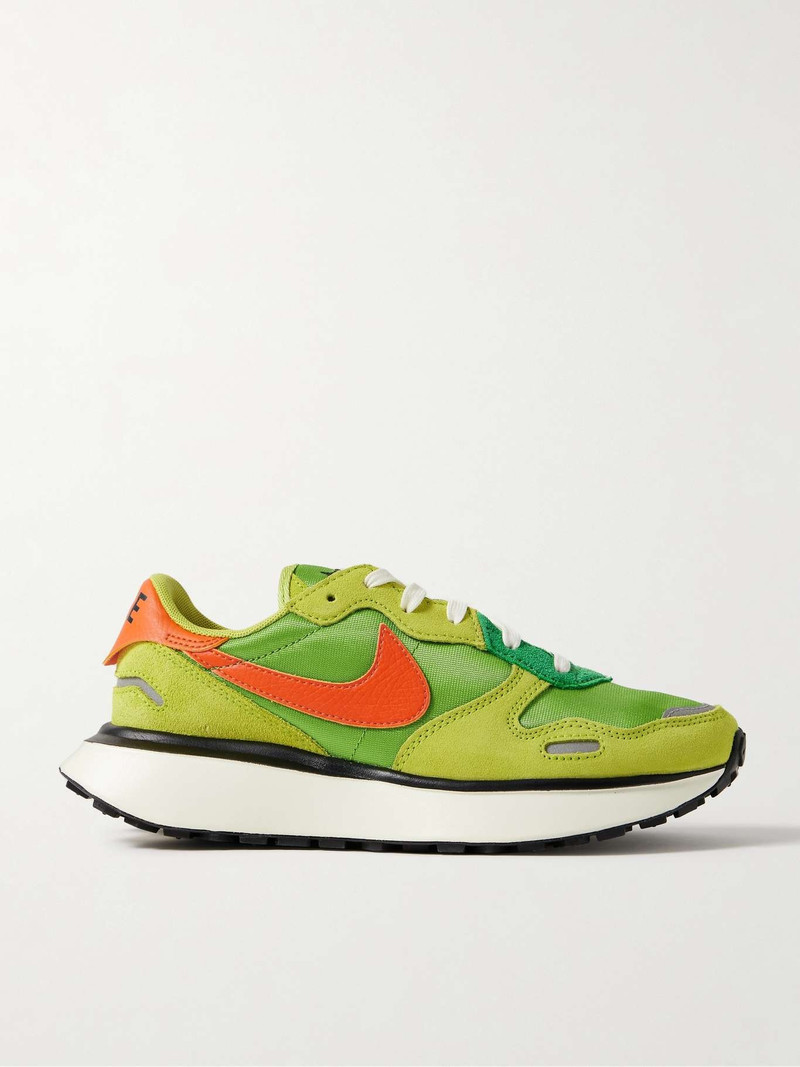 Phoenix Waffle suede and leather-trimmed canvas sneakers - 1