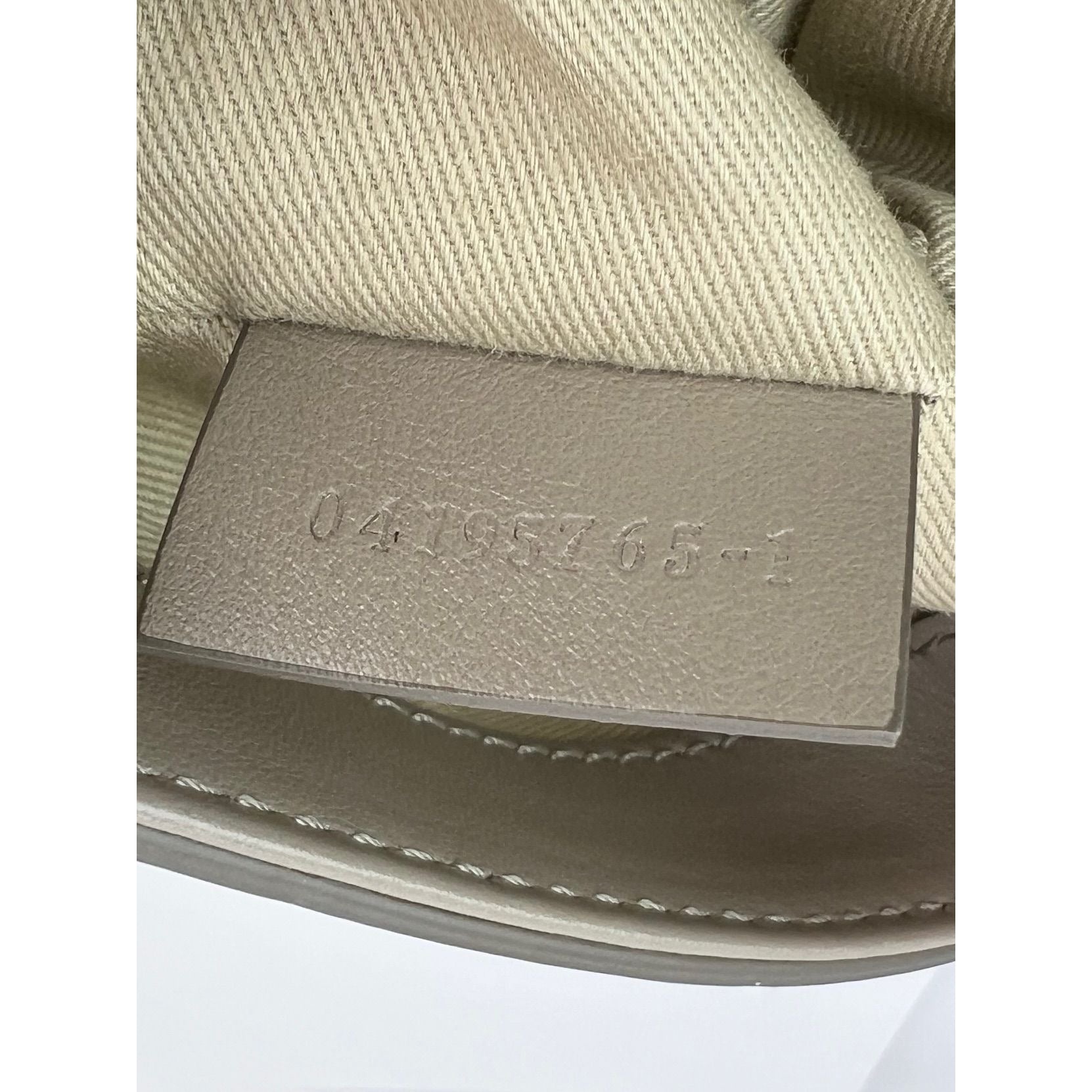 Chloe Shiny Calfskin Suede Small C Motty Gray Shoulder Bag - 9