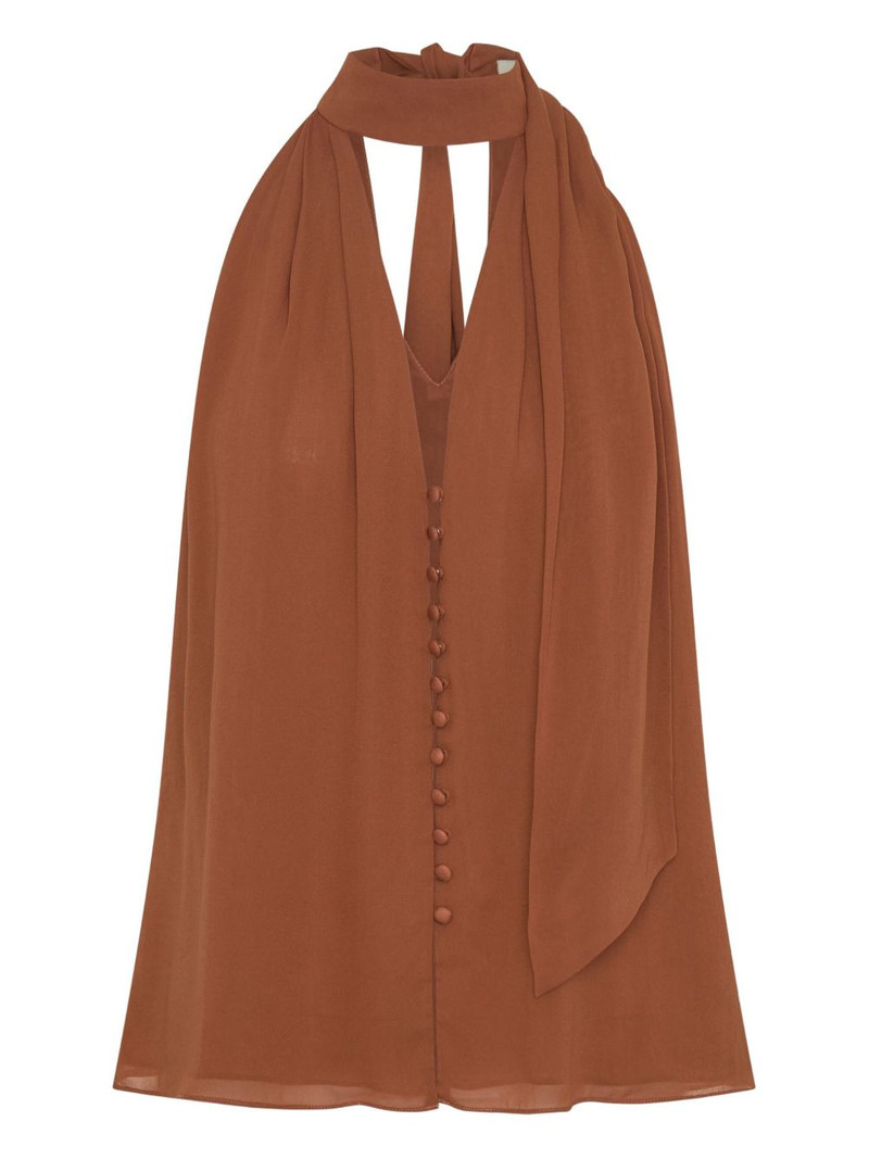 Sumira neck-tie buttoned top 1