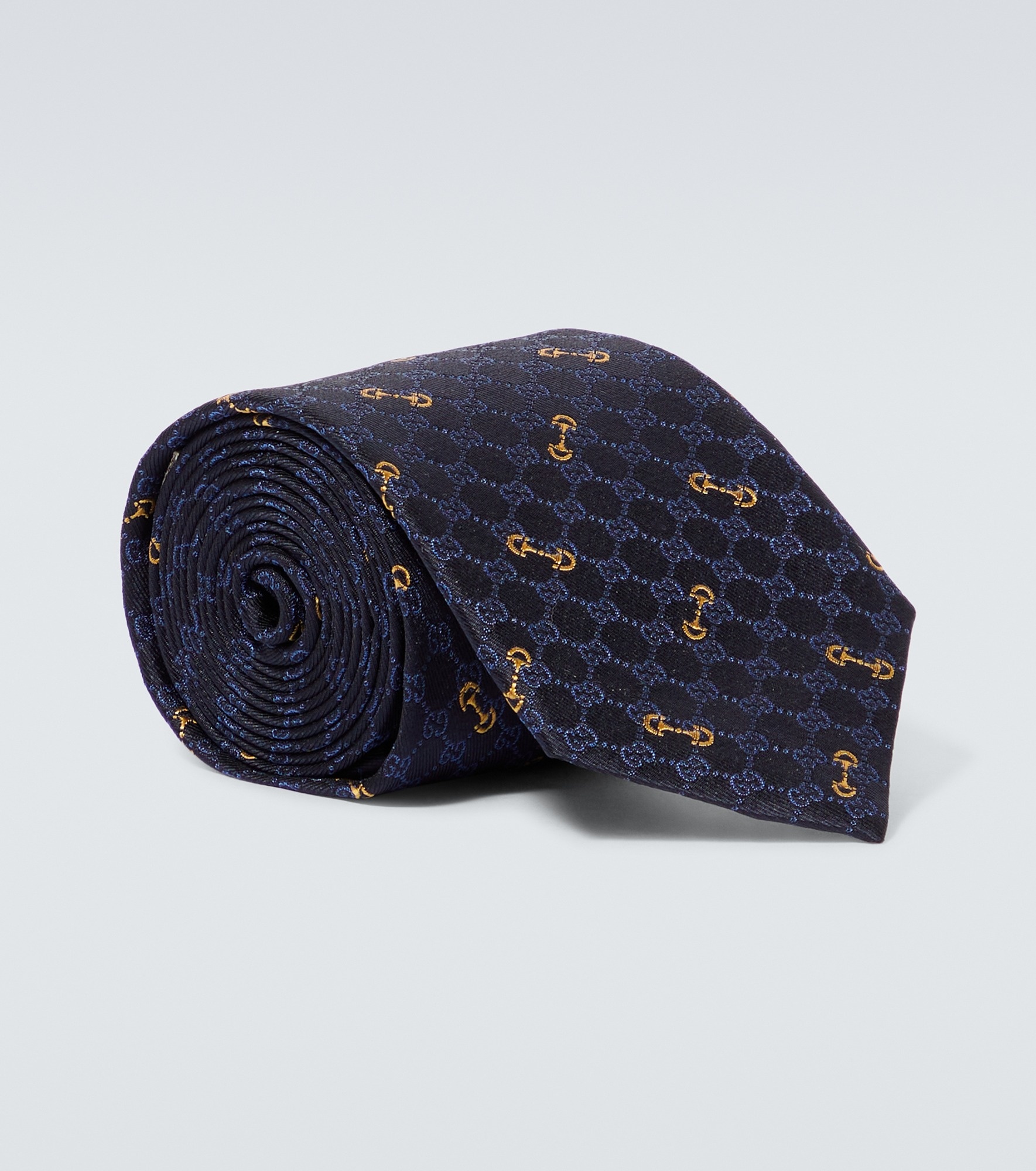 Horsebit silk tie - 1