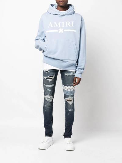 AMIRI logo-print cotton hoodie outlook