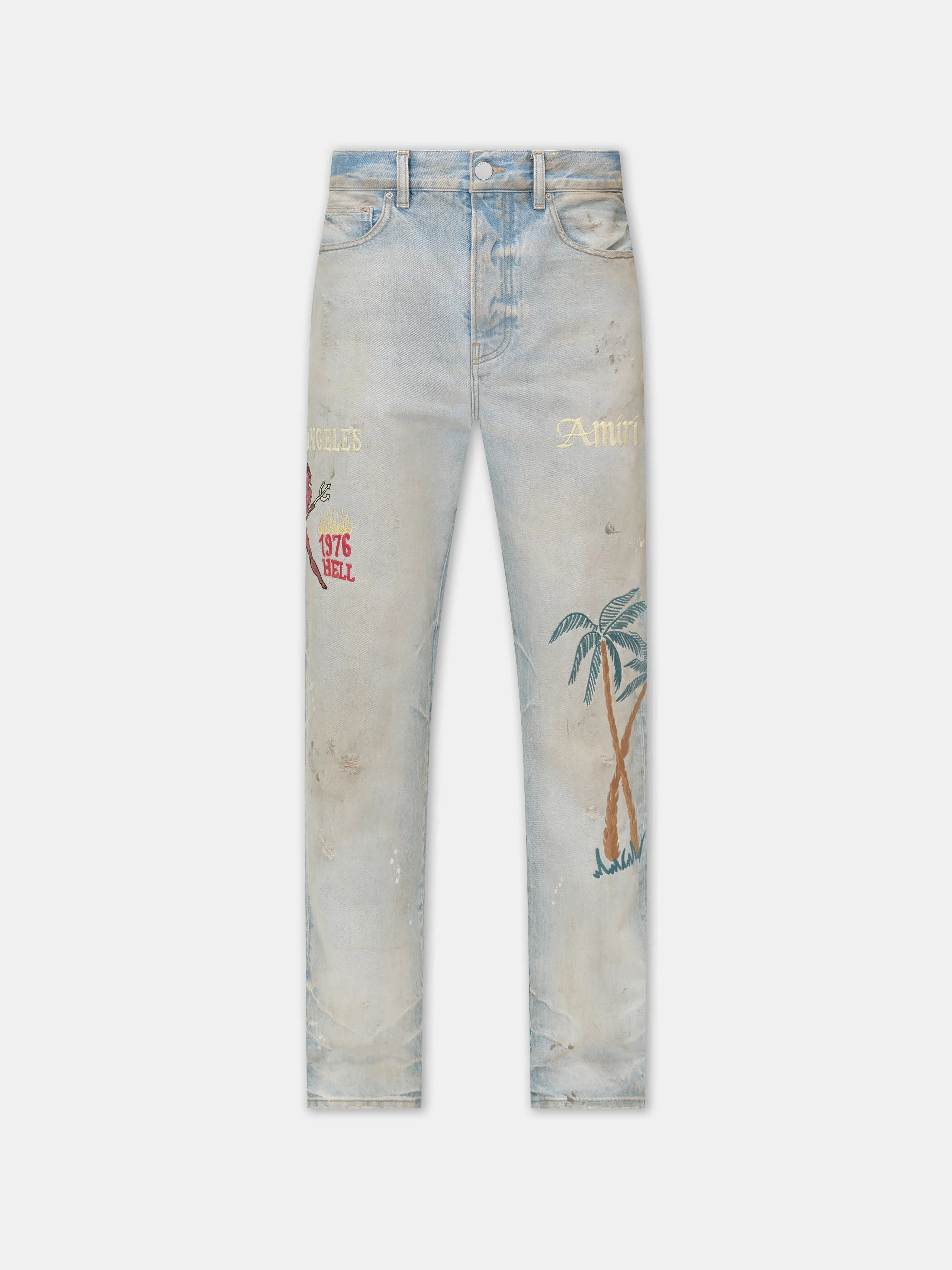 EMBROIDERED SINNERS JEAN - 1