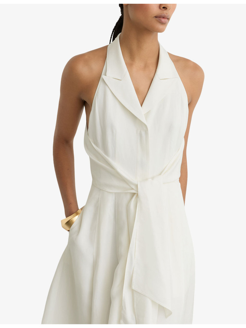 Tor Halterneck Woven Midi Dress 3